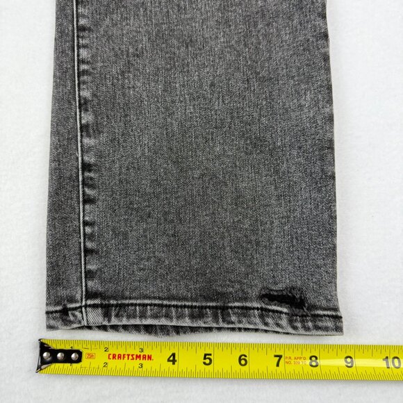 Flying Monkey Women's Distressed Straight Black Gray Denim Jeans Size 16W NWOT - Picture 9 of 10